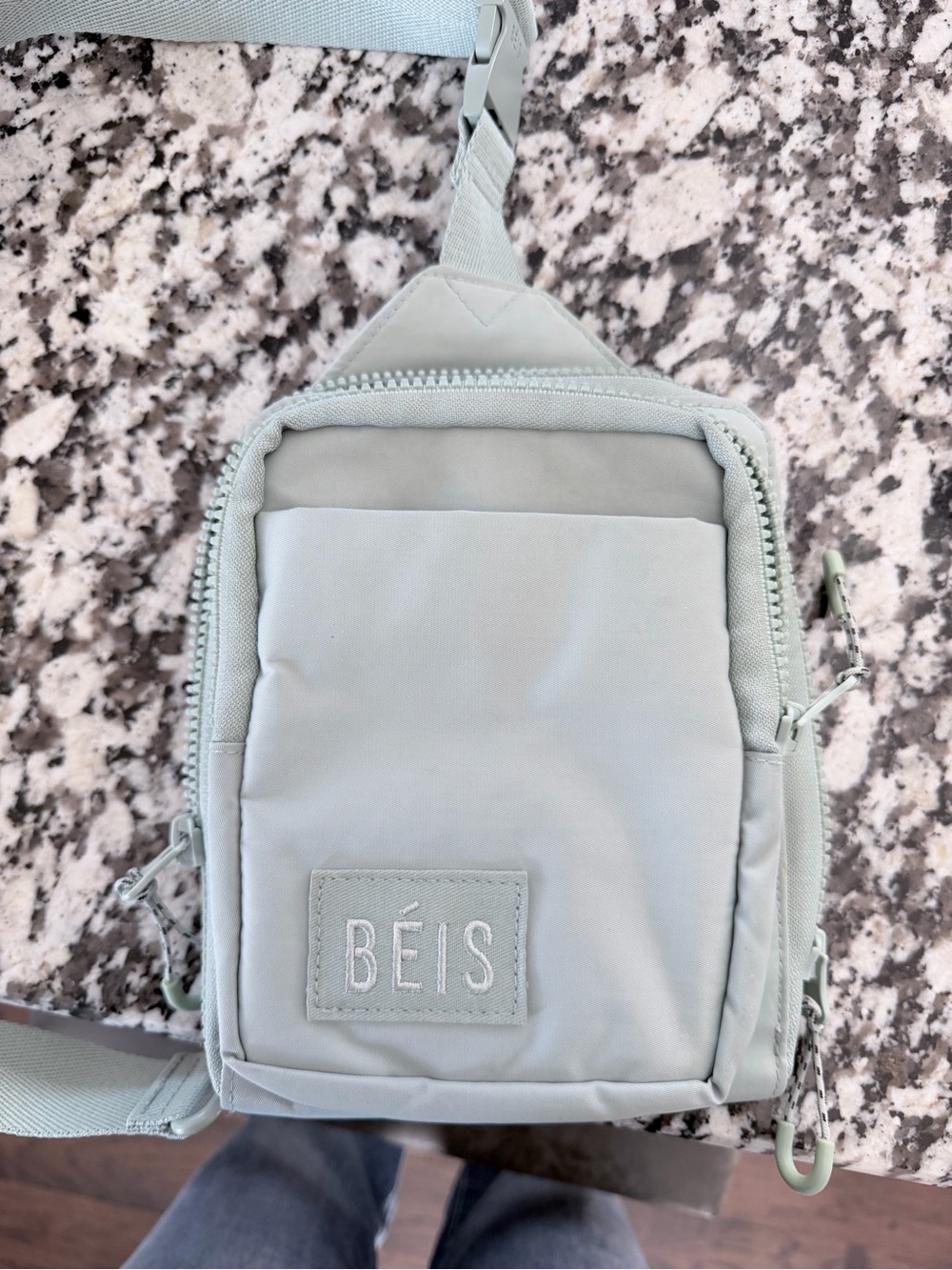BEIS Mint Green Crossbody Sport Sling Bag